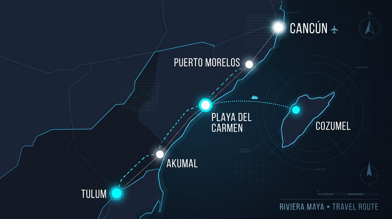 Mapa Riviera Maya